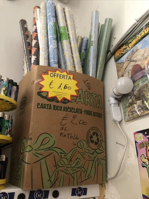 Rotoli Da Incarto,  Due Metri X 0,70 Cm , Asta Da Un Pezzo