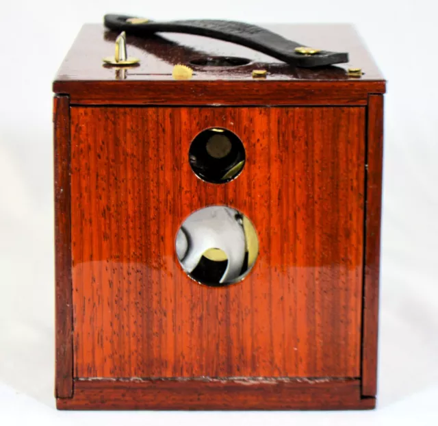 BOX CAMERA ANTIQUE KODAK NO. 2 FLEXO c. 1899-1913 110-124yrs CUSTOM PADAUK WOOD 2