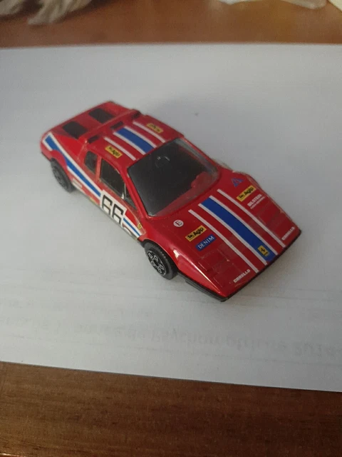 Voiture Miniature Burago FERRARI GTO Noir Échelle 1:43 - Vintage, Italie, Rare (Occasion)