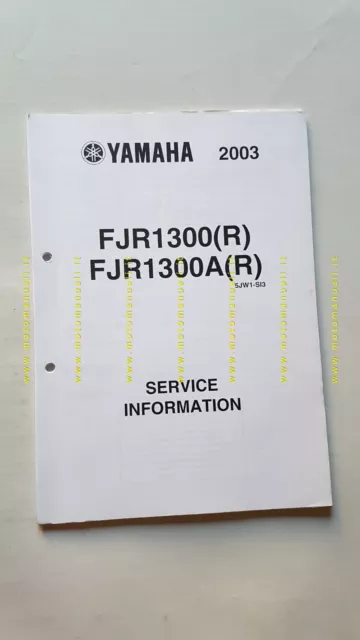 Yamaha FJR 1300-A 2003-4 Service Information manuale officina italiano originale