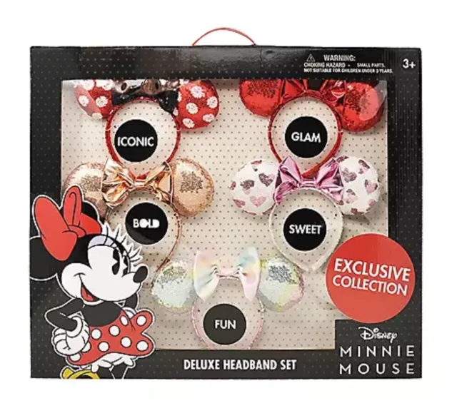 Disney Exclusive Minnie Mouse Deluxe 5 Headband Kit, Cheaper Shipping Available