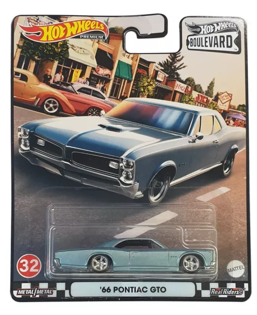 Hot Wheels Premium Boulevard '66 Pontiac Gto #32 Grm02