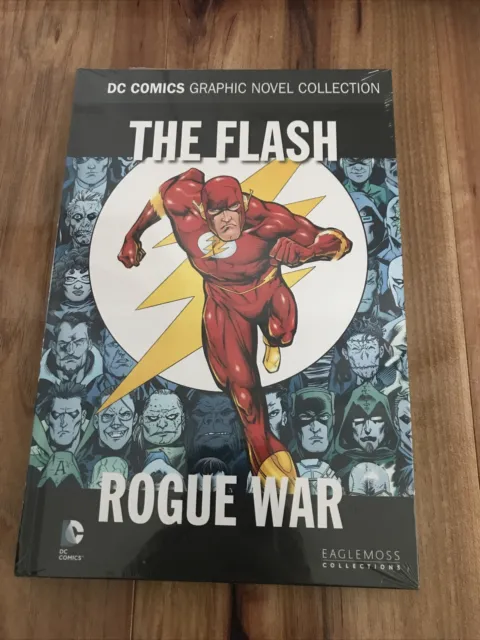 Dc Comics Graphic Novel Collection Vol #39 The Flash Rogue War  Hard Cover Seal