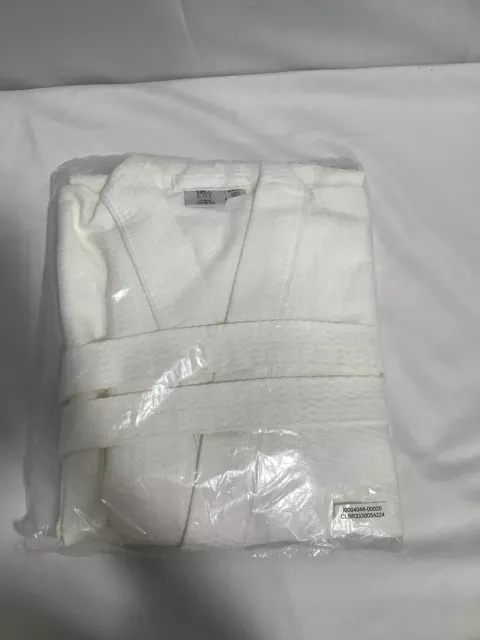 Go Spa Est White Spa Robe Waffle Weave Unisex