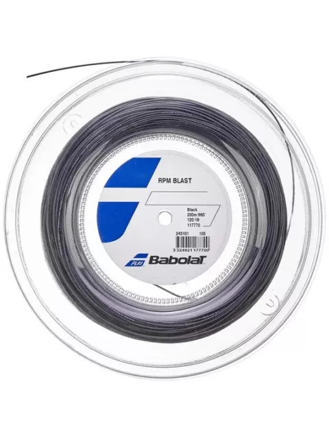 New BabolaT RPM BLAST 120/18  200M Reel Tennis string Black  France