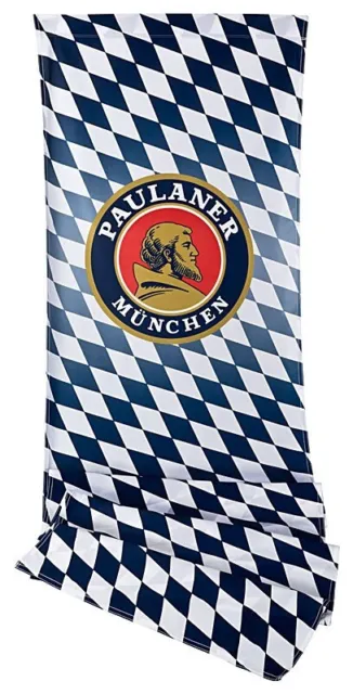 4 Paulaner Bräu Nockerberg Brauerei München Banner Fahne Flagge Bier Biergarten