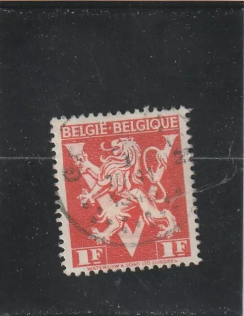 L6156 BELGIQUE timbre Y&T N° 680A de 1945 " Libération " Oblitéré