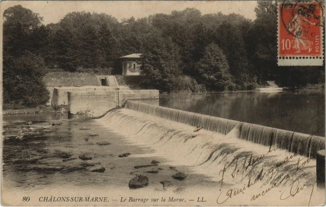 CPA CHALONS-sur-MARNE - LaBarrage sur la MARNE (126120)