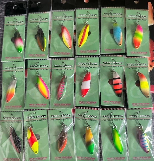 Ondulanti Spoon 5 g Cucchiaini Pesca Trota Lago Spinning Scatola