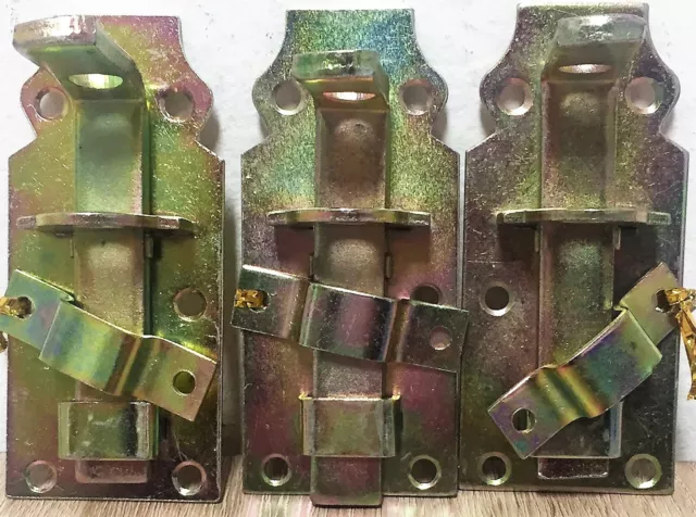 EF 3x Kellerriegel 100 mm Metall Torriegel Tür Schubriegel für Vorhängeschloss H