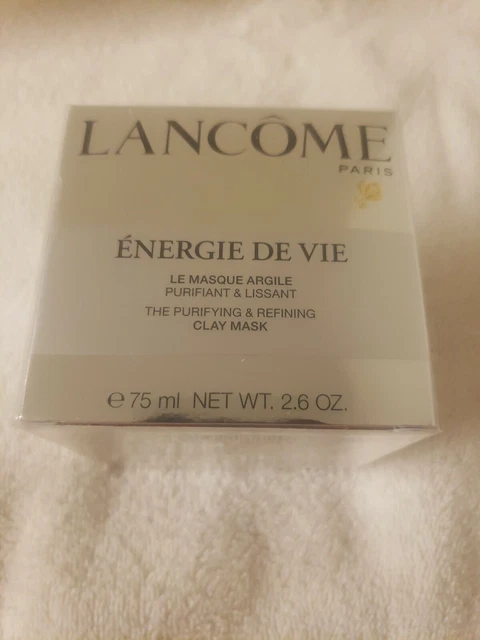 NIB Lancome Energie De Vie The Purifying & Refining Clay Mask 2.6oz