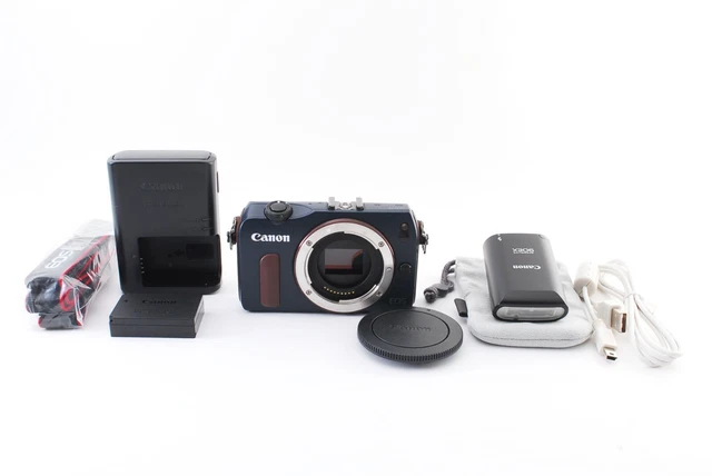 Canon EOS M 18.0MP Digital Camera Bay Blue Body "Near Mint" From Japan Tested