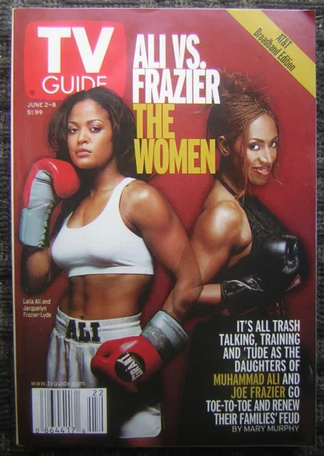 2 juin 2001 Guide TV - Couverture colorée Ali vs. Frazier "The Women"