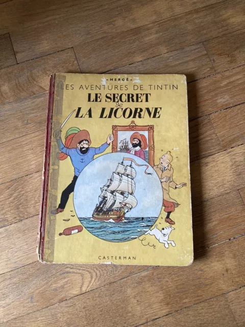 Vieille Bd tintin Hergé « le secret de la licorne » B4