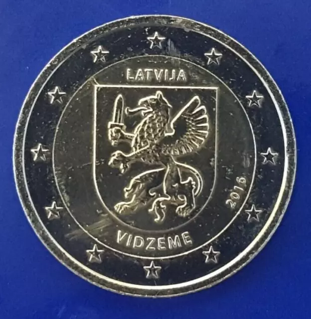 2 Euro 2016 Lettland  Regionen Lettlands - Livland/ Vidzeme  neu