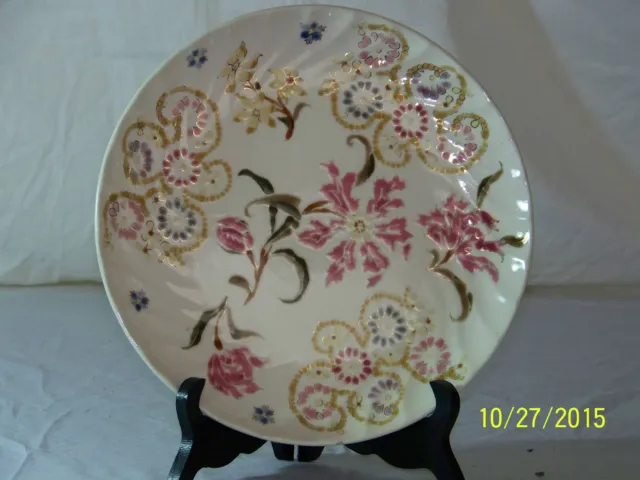 Zsolnay Hungarian Hand Painted Porcelain Vintage Plate