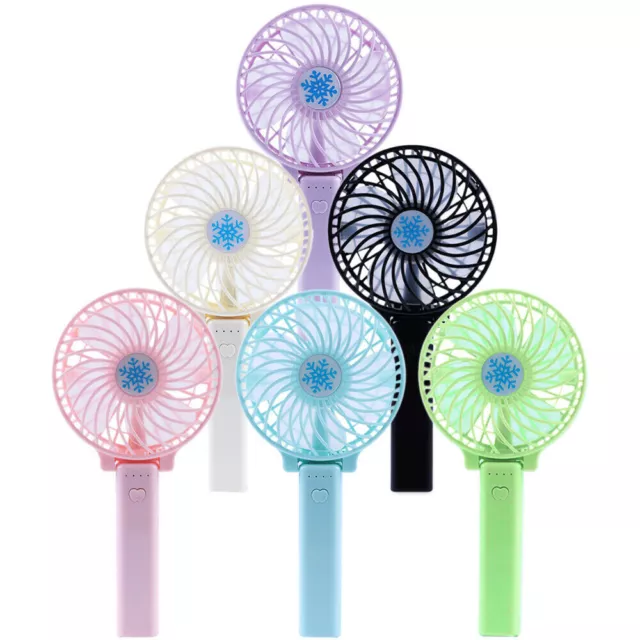 Portable Rechargeable Fan Mini Handy Fan Pocket Size Air Cooler USB w/ Battery