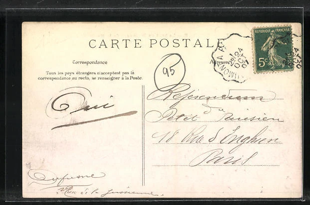 CPA Franconville, le haut du Boulevard de la Mairie 1907 2