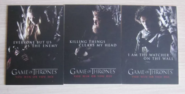 Game of Thrones Season 1 - Sonderkarten - Lot 3 SP cards