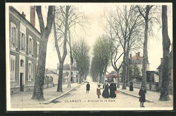 CPA Clamecy, Avenue de la Gare 1904