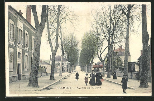 CPA Clamecy, Avenue de la Gare 1904