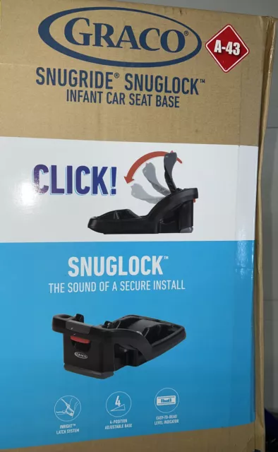 Infant Car Seat Base Black brand new sealed in box SnugRide Click Connect  Graco