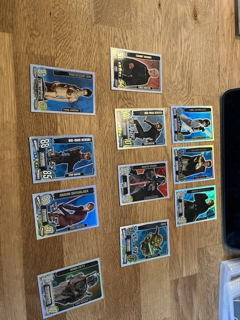 STAR WARS KARTEN force attax EUR 120,00 - PicClick DE