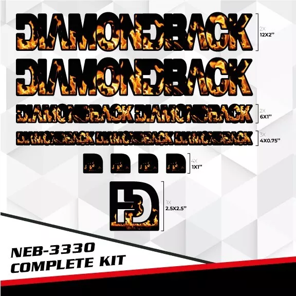 diamondback bike frame decals