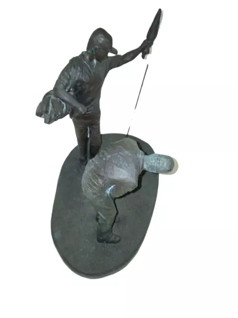 Genesis Fine Arts Large Bronze Golf Sculpture Ornament Very Rare 3.9 Kg Weight 2