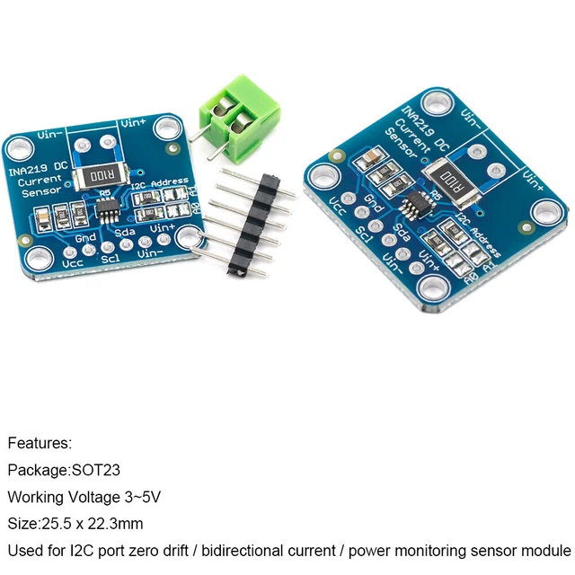 INA219 I2C BIDIRECTIONAL DC Current Power Supply Sensor Breakout