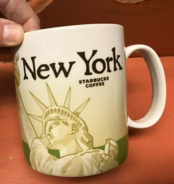 Starbucks New York Coffee Collectors Series Mug 2012 STATUE OF LIBERTY icon cup