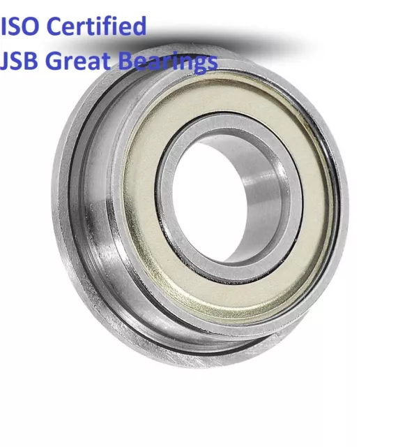 (Qty.50) Flange ball bearing FR6-ZZ metal shields FR6ZZ high quality FR6 ZZ