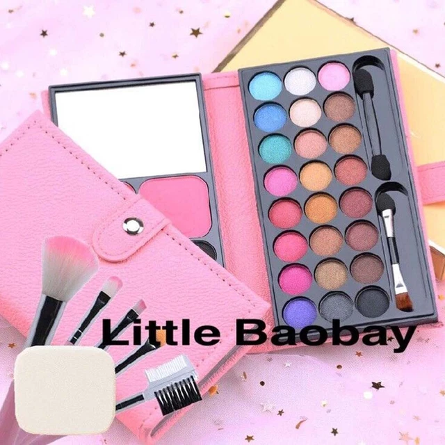 Girls Princess Pretty Makeup Set Pink Sparkling Make Up Kid Children Kit Gift AU
