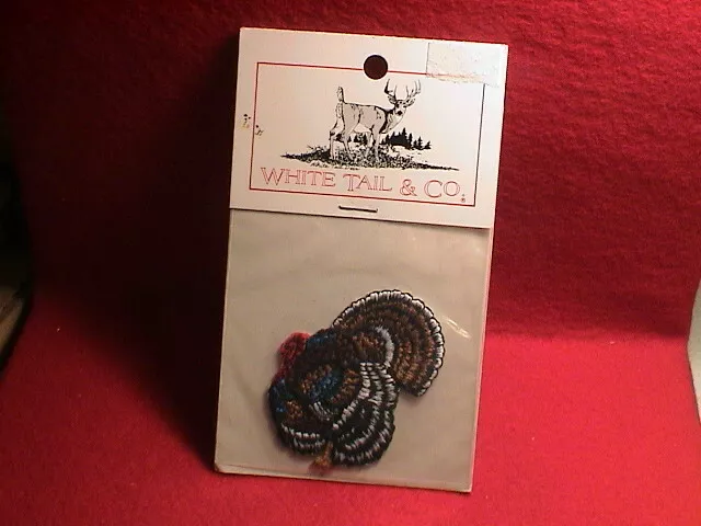 Wild Turkey Gun Pistol Bow Call Hunting Applique Patch New On Original Card