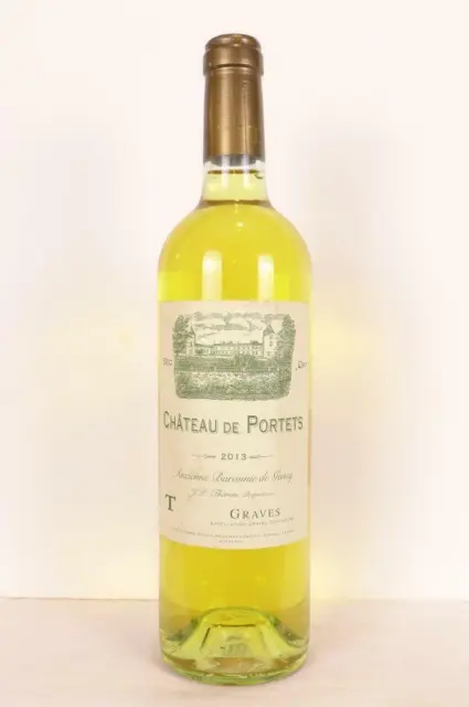 graves château de portets (1 bouteille 75cl) blanc 2013 - bordeaux