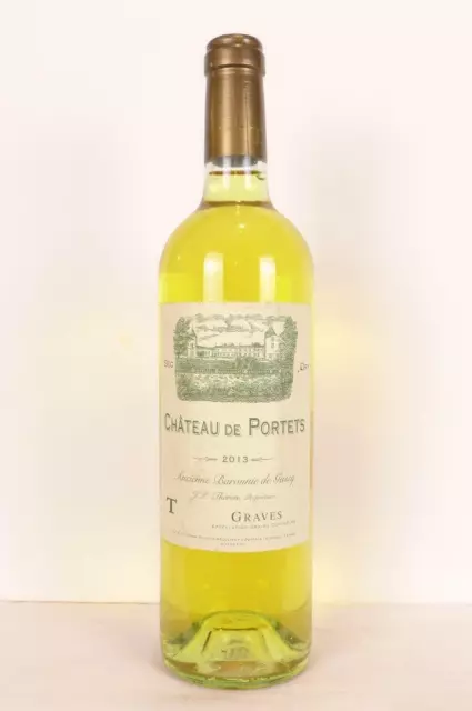 graves château de portets (1 bouteille 75cl) blanc 2013 - bordeaux