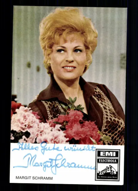 Margit Schramm EMI Autogrammkarte Original Signiert ## BC 28609
