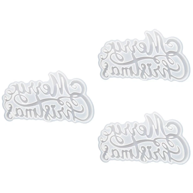 Set of 3 Weiß Kieselgel Anhänger Silikonform Kind Gießformen Aus Harz