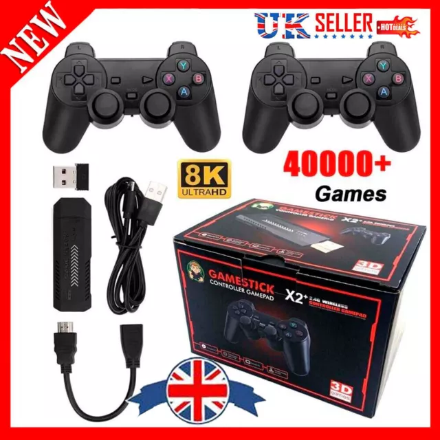 4K Game Stick X2 Plus128G 40000 Games Retro Game Console 3D HD