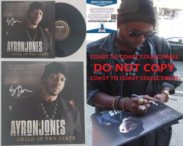 Ayron Jones signed Child of the State album vinyl record exact proof Beckett COA STAR Ayron Jones signed Child of the State album vinyl record exact proof Beckett COA STAR