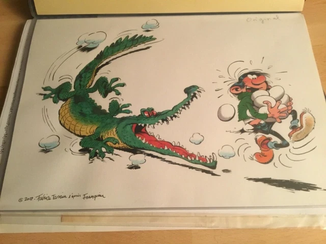 Dessin Original Jules De Chez Smith – Signé Franquin, Très Bon état, Rare