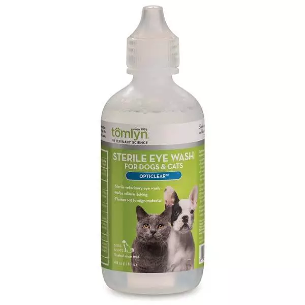 Estéril Mascota Ojo Lavado para Perros y Gatos - Limpia & Alivia de las Mascotas