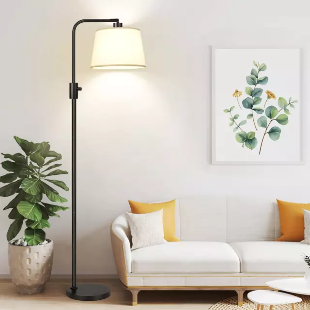【Upgraded】 Dimmable Floor Lamp, 1000 Lumens LED Edison Bulb Included, Arc Floor