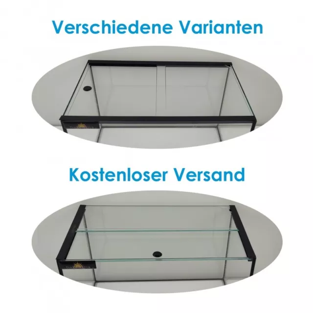 Glas-Schiebeabdeckung  50x30 cm für Aquarien & Terrarien Abdeckung Aquarium Glas