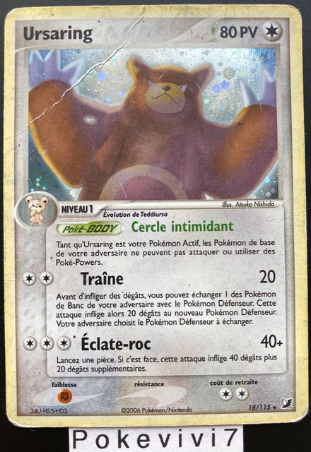 Carte Pokemon URSARING 18/115 Holo Bloc EX Forces Cachées FR