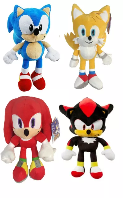 New Official Sega Sonic The Hedgehog Soft Plush Toys Knuckles Shadow Tails Sonic