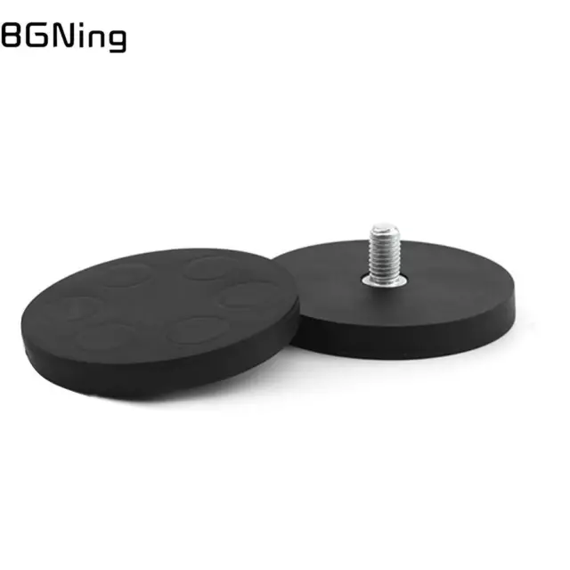 1x Strong Magnetic Magnet Round Rubber Coated Base D36mm 1/4 M4 M5 M6 Mount New