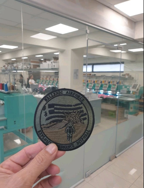 EXTREMELY RARE EXPLOSIVE Ordnance Disposal EOD Patch Hellenic Air Force ...
