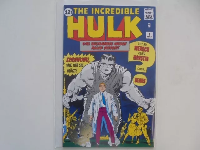 The Incredible Hulk Gold-Stamp German Variant Reprint Condition 0-1