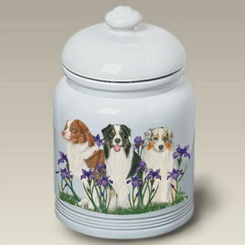Australian Shepherd Ceramic Treat Jar PS 52059